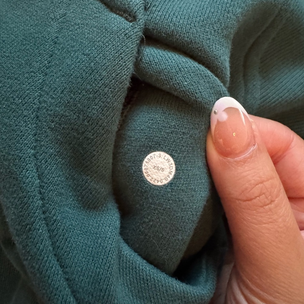 Green Jasper Scuba Oversized Half-Zip Hoodie Lululemon - Picture 3 of 6